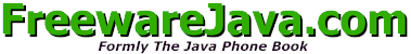 FreewareJava.com free Java applets, tutorials, references, books, and more!